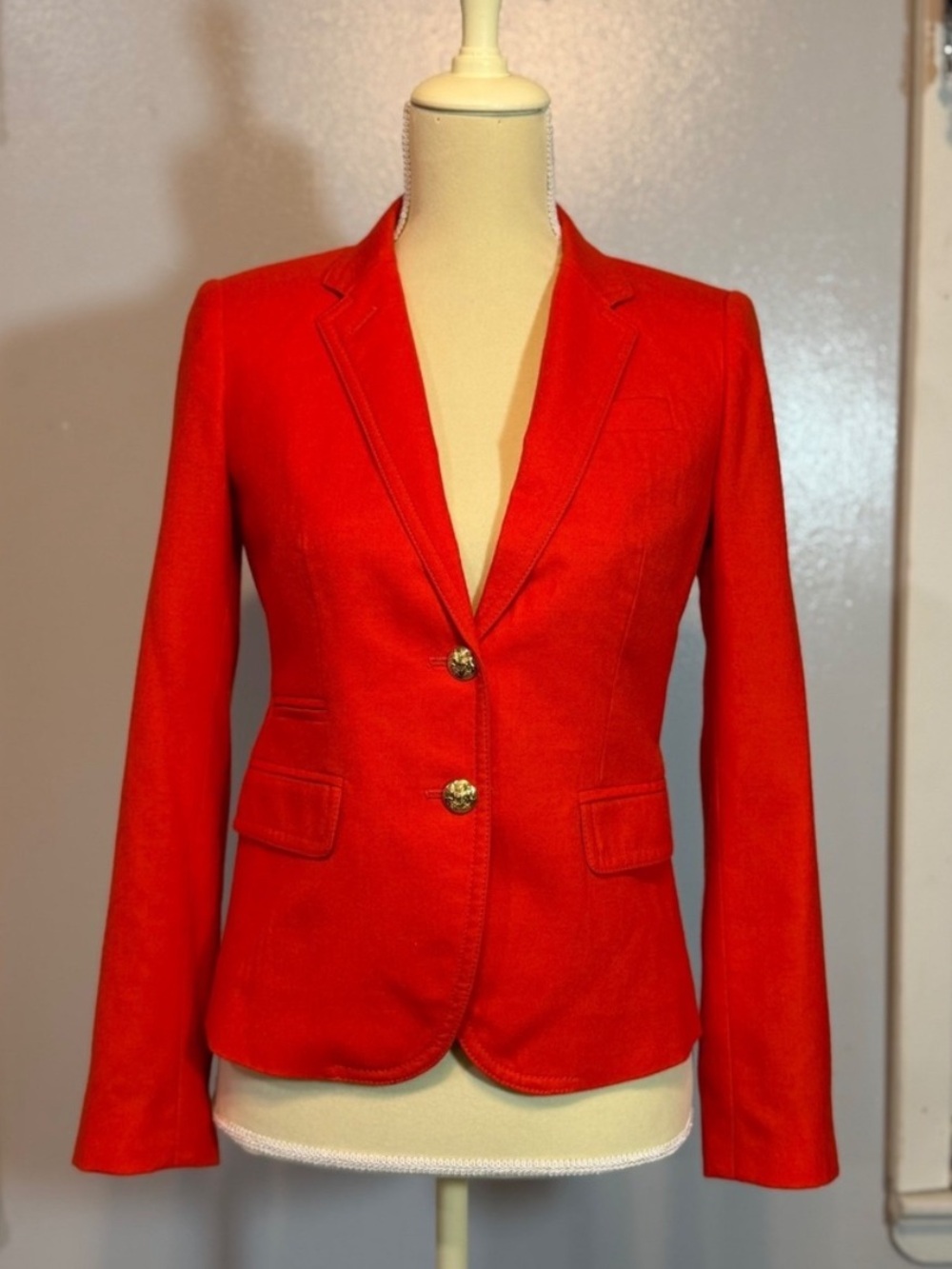 JCrew Red Tailored Women’s Blazer Jacket